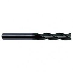 5/16 Dia. x 4 Overall Length 3-Flute Square End Solid Carbide SE End Mill-Round Shank-Center Cut-Super-A - Industrial Tool & Supply