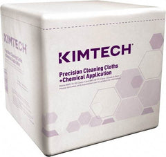 Kimtech - 1/4 Fold Clean Room/Lab/Critical Task Wipes - Poly Pack, 12" x 12-1/2" Sheet Size, White - Industrial Tool & Supply