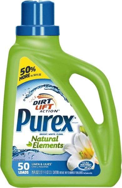 Purex - 75 oz Liquid Laundry Detergent - Linen & Lilies Scent - Industrial Tool & Supply