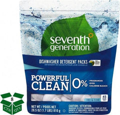 Seventh Generation - 0.63 oz Packet Automatic Dishwashing Powder - Unscented - Industrial Tool & Supply