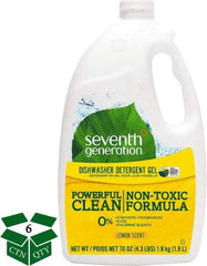 Seventh Generation - 70 oz Bottle Automatic Dishwashing Gel - Lemon Scented - Industrial Tool & Supply