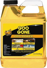 Goo Gone - 32 oz Bottle Adhesive Remover - Removes Caulk Residue, Grease, Tar, Tape, Varnish, Wax, Glue, Silicone, Contractor\x92s Adhesive, Tape Residue - Industrial Tool & Supply