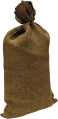 Made in USA - 14" Long x 26" High Sand Bag - Olive Green Burlap, For Spill Containment - Industrial Tool & Supply