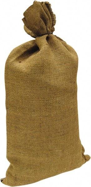 Made in USA - 14" Long x 26" High Sand Bag - Desert Tan Burlap, For Spill Containment - Industrial Tool & Supply