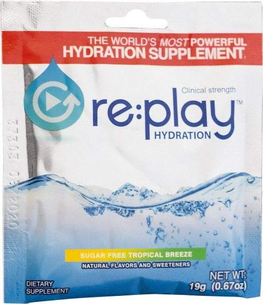 Hydration Health - 0.51 oz Packet Sugar Free Tropical Breeze Activity Drink - Powdered, Yields 16 oz - Industrial Tool & Supply