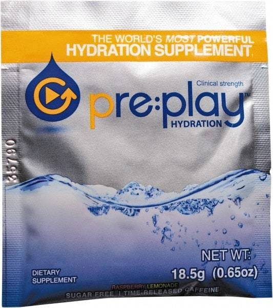 Hydration Health - 0.65 oz Packet Sugar Free Raspberry Lemonade Activity Drink - Powdered, Yields 18 oz - Industrial Tool & Supply