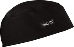 Ergodyne - Size Universal, Cooling Slip-On Skull Cap - Black Solid Pattern, Polyester - Industrial Tool & Supply