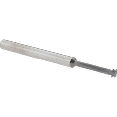 Accupro - 3/16° 3/16" Cut Diam, 0.055" Cut Width, 3/16" Shank, Solid Carbide Double-Angle Cutter - Industrial Tool & Supply