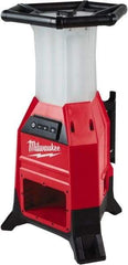 Milwaukee Tool - 18 Volts, 9000 Lumens, Cordless Work Light - Red/Black, 15 hr Run Time - Industrial Tool & Supply