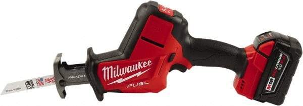 Milwaukee Tool - 18V, 0 to 3,000 SPM, Cordless Reciprocating Saw - 7/8" Stoke Length, 1 Lithium-Ion Battery Included - Industrial Tool & Supply