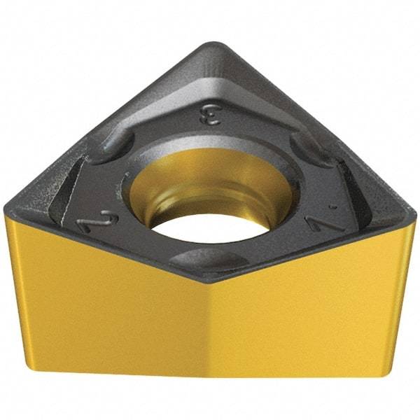 Iscar - H690 WNMU0705 MM Grade IC830 Carbide Milling Insert - TiAlN/AlTiN/TiN Finish, 5.9mm Thick, 11.5mm Inscribed Circle, 0.8mm Corner Radius - Industrial Tool & Supply