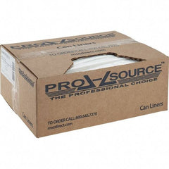 PRO-SOURCE - 1.5 mil Thick, Heavy-Duty Trash Bags - Linear Low-Density Polyethylene (LLDPE), Flat Pack Dispenser, 44" Wide x 47" High, Clear - Industrial Tool & Supply