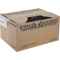 PRO-SOURCE - 1.5 mil Thick, Heavy-Duty Trash Bags - Linear Low-Density Polyethylene (LLDPE), Flat Pack Dispenser, 22" Wide x 60" High, Black - Industrial Tool & Supply