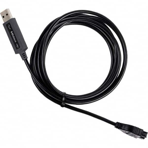 Mitutoyo - Remote Data Collection Accessories Accessory Type: USB Cable For Use With: Mitutoyo ID-H/ID-F Indicator - Industrial Tool & Supply