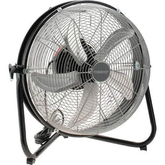 PRO-SOURCE - 18" Blade, 5/64 hp, 1,550, 2,000 & 2,680 CFM, Oscillating Industrial Circulation Fan - Floor Stand, 120 Volts, 3 Speed - Industrial Tool & Supply