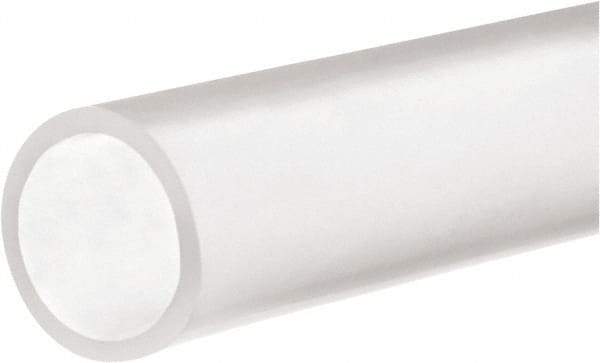 Value Collection - 1/4" ID x 1/2" OD, 1/8" Wall Thickness, 10' Long, Silicone Tube - Clear, 40 Max psi, 70A Hardness, -120 to 480°F - Industrial Tool & Supply