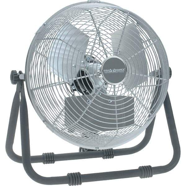 PRO-SOURCE - 12" Blade, 1/12 hp, 1,650, 2,300 & 2,750 CFM, Low Floor Stand Industrial Circulation Fan - Floor Stand, 120 Volts, 1.1 Amps, 3 Speed - Industrial Tool & Supply