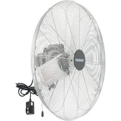 PRO-SOURCE - 30" Blade, 1/4 hp, 5,300, 6,200 & 7,800 CFM, Oscillating Industrial Circulation Fan - Back-Mounted, 120 VAC Volts, 1.60-1.90 Amps, 3 Speed - Industrial Tool & Supply