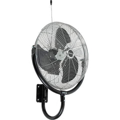 PRO-SOURCE - 20" Blade, 1/3 hp, 6,039 Max CFM, Wall Mounting Fan - 3 Speed - Industrial Tool & Supply