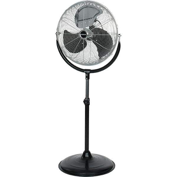 PRO-SOURCE - 20" Blade, 1/3 hp, 6,039 Max CFM, Standing Fan - 3 Speed - Industrial Tool & Supply