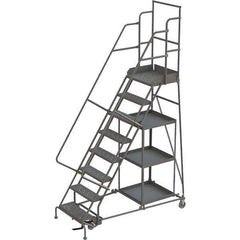 TRI-ARC - Rolling & Wall Mounted Ladders & Platforms Type: Stock-Picking Ladder Style: Rolling Safety Stock Picking Ladder - Industrial Tool & Supply