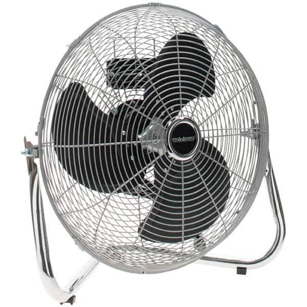 PRO-SOURCE - 18" Blade, 1/4 hp, 5,686 Max CFM, Floor Fan - 3 Speed - Industrial Tool & Supply