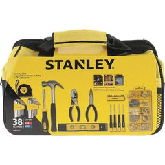 Stanley - 38 Piece Household Tool Kit - Comes in Soft Sided Tote - Industrial Tool & Supply