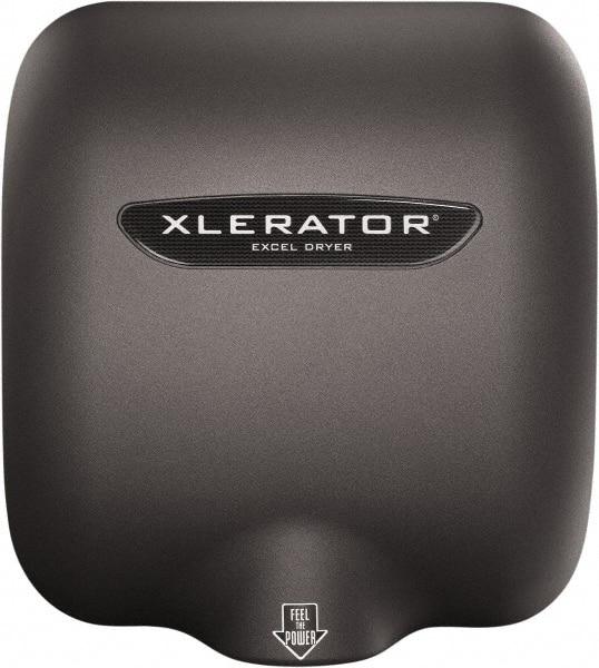 Excel Dryer - 1450 Watt Graphite Finish Electric Hand Dryer - 110/120 Volts, 12.2 Amps, 11-3/4" Wide x 12-11/16" High x 6-11/16" Deep - Industrial Tool & Supply