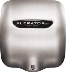 Excel Dryer - 500 Watt Silver Finish Electric Hand Dryer - 208/277 Volts, 2.2 Amps, 11-3/4" Wide x 12-11/16" High x 6-11/16" Deep - Industrial Tool & Supply