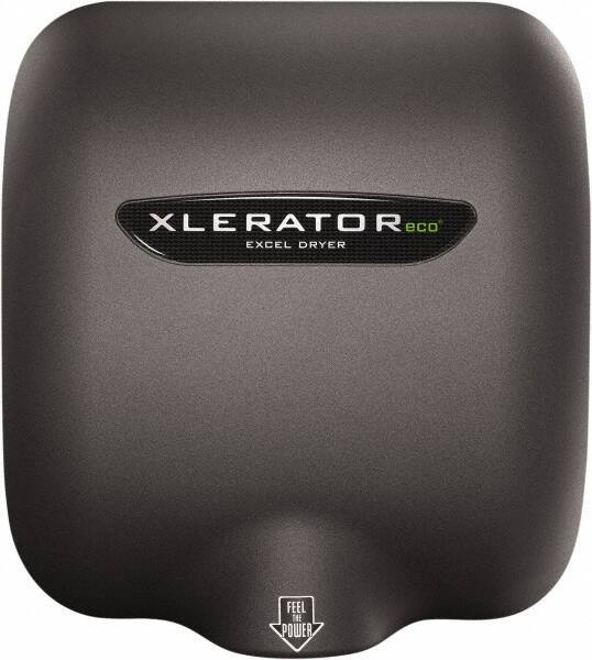 Excel Dryer - 530 Watt Graphite Finish Electric Hand Dryer - 110/120 Volts, 4.5 Amps, 11-3/4" Wide x 12-11/16" High x 6-11/16" Deep - Industrial Tool & Supply