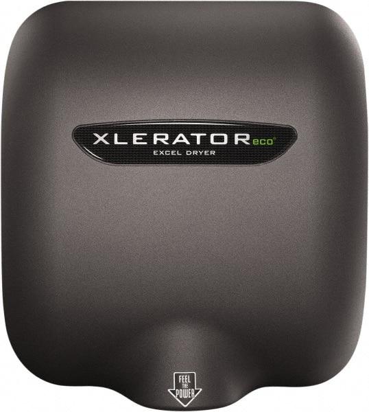 Excel Dryer - 530 Watt Graphite Finish Electric Hand Dryer - 110/120 Volts, 4.5 Amps, 11-3/4" Wide x 12-11/16" High x 6-11/16" Deep - Industrial Tool & Supply