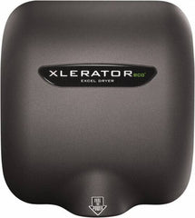 Excel Dryer - 500 Watt Graphite Finish Electric Hand Dryer - 208/277 Volts, 2.2 Amps, 11-3/4" Wide x 12-11/16" High x 6-11/16" Deep - Industrial Tool & Supply