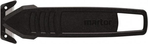 Martor USA - Recessed/Hook Blade Safety Utility Knife - Black Polycarbonate Handle, 1 Blade Included - Industrial Tool & Supply