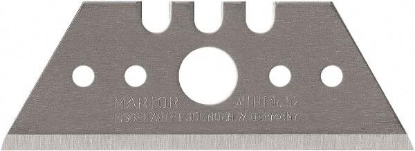 Martor USA - 100 Piece, Carbon Steel, Utility Knife Blade - 2.09" Long - Industrial Tool & Supply