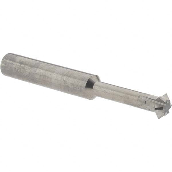 Accupro - 5/16° 5/16" Cut Diam, 1/8" Cut Width, 5/16" Shank, Solid Carbide Double-Angle Cutter - Industrial Tool & Supply