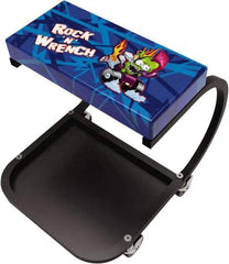 Whiteside - 380 Lb Capacity, 4 Wheel Creeper Seat with Tray - Steel, 15-1/2" Long x 19" High x 14" Wide - Industrial Tool & Supply