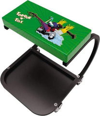 Whiteside - 380 Lb Capacity, 4 Wheel Creeper Seat with Tray - Steel, 15-1/2" Long x 19" High x 14" Wide - Industrial Tool & Supply