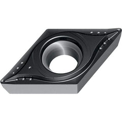 Walter - DCMT MM4 Grade WSM20S Turning Insert - TiAlN+Al2O3+(Al) Finish, 55° Rhombic, 9.53mm Inscr Circle, 3.97mm Thick, 0.4mm Corner Radius - Industrial Tool & Supply