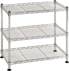 Sandusky Lee - 3 Shelf Wire Shelving Unit - 18" Wide x 10" Deep x 18" High, - Industrial Tool & Supply