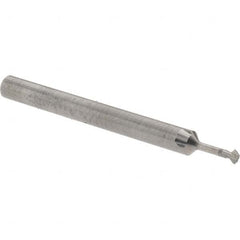 Accupro - 5/64° 5/64" Cut Diam, 0.039" Cut Width, 1/8" Shank, Solid Carbide Double-Angle Cutter - Industrial Tool & Supply
