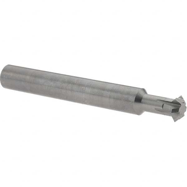 Accupro - 7/16° 7/16" Cut Diam, 0.157" Cut Width, 7/16" Shank, Solid Carbide Double-Angle Cutter - Industrial Tool & Supply