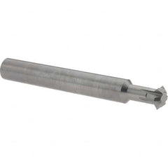 Accupro - 7/16° 7/16" Cut Diam, 0.157" Cut Width, 7/16" Shank, Solid Carbide Double-Angle Cutter - Industrial Tool & Supply