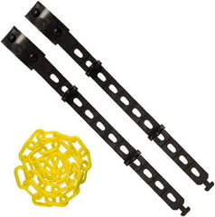 PRO-SAFE - 25' Long Plastic Hook Strap - Black - Industrial Tool & Supply
