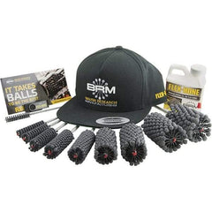 Brush Research Mfg. - 10mm Bore Diam, 180 Grit, Silicon Carbide Flexible Hone - Medium, 7" OAL - Industrial Tool & Supply