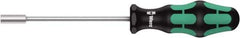 Wera - 7mm Solid Shaft Nutdriver - Cushion Grip Handle, 223mm OAL - Industrial Tool & Supply
