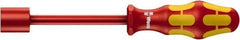 Wera - 5/8" Solid Shaft Insulated Nutdriver - Cushion Grip Handle, 237mm OAL - Industrial Tool & Supply
