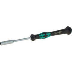Wera - 4.5mm Solid Shaft Precision Nutdriver - Cushion Grip Handle, 6-1/4" OAL - Industrial Tool & Supply