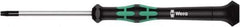 Wera - 8 Torx Driver - 60mm Blade Length, 157mm OAL, Ergonomic Handle - Industrial Tool & Supply