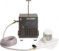 Allegro - Adjustable SAR System - Hood Headgear, Peel Off Window, Use for Industrial - Industrial Tool & Supply