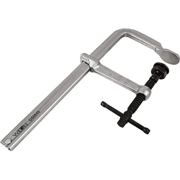 Wilton - 4-3/4" Throat Depth, 16" Max Capacity, Heavy-Duty F Sliding Arm Clamp - 2,660 Lb Clamping Pressure - Industrial Tool & Supply